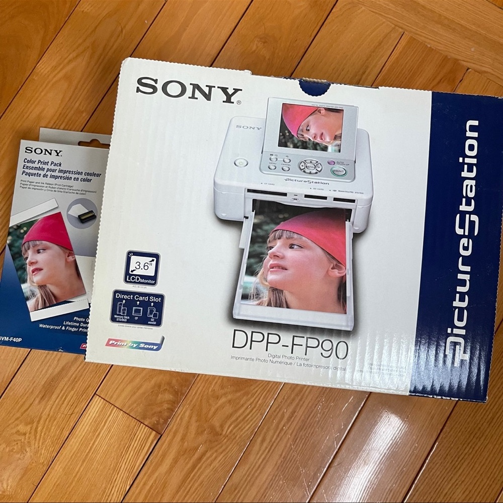 SONY Picture photo printer station DPP-FP90 bundle
